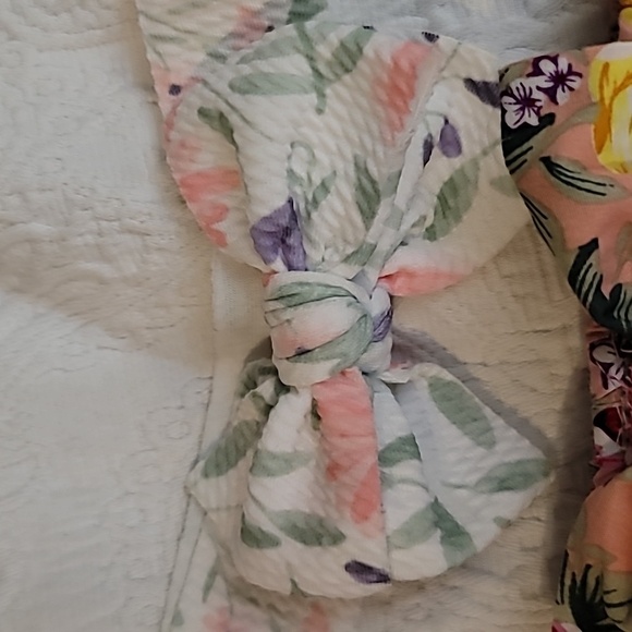 Infant baby girl headbands set of 3 - Picture 4 of 5